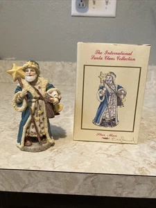 Vintage 1992 Star Man Poland International Santa Claus Collection Figur N Box - Bild 1 von 11