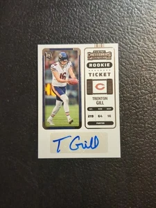 Trenton Gill 2022 Contenders ROOKIE TICKET AUTO #259 Chicago Bears Rookie RC - Bild 1 von 2
