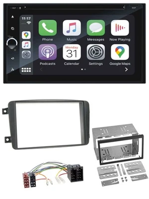 Blaupunkt 2DIN Bluetooth DAB USB DVD MP3 Autoradio für Mercedes C-Klasse Vito CL - Bild 1 von 4
