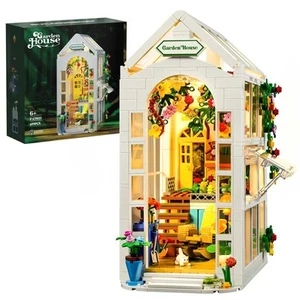 IVVTNHZ Flower House Building Set with LED Lights Garden House Building Toy G... - Picture 1 of 6