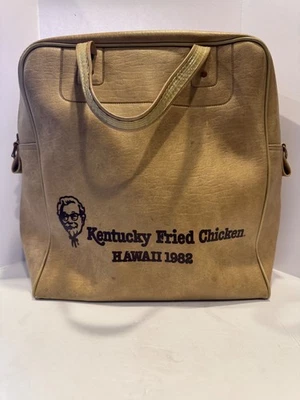 Vintage KFC COLONEL SANDERS HILTON TOURS Travel Bag / Tote- RARE- RETRO - Image 1 of 4