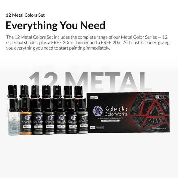 Gaahleri GAA48719 - Kaleido 12 Color Metal Set - Neu