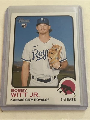 2022 Topps Heritage #520 Bobby Witt Jr. RC - Image 1 of 2