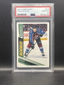 Upper Deck 2019-20 Parkhurst Rookies Cale Makar #275 PSA 10 Rookie RC - Foto 1 di 2