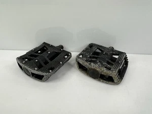 Vintage 1990’s Haro Small Block BMX Racing Freestyle Pedals 9/16” Black HTF - Picture 1 of 8