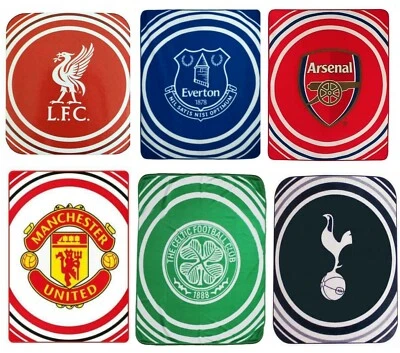Football Blanket Fleece Throw Xmas/Birthday Boys/Girls Pulse Official Licensed — 第 1/2 张图片