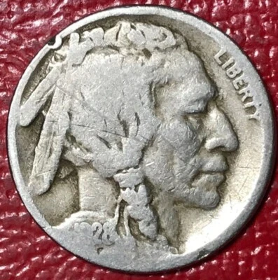 VINTAGE G/VG DETAILS 1928 S BUFFALO NICKEL-OLD US COIN-JUN312 - Image 1 of 2