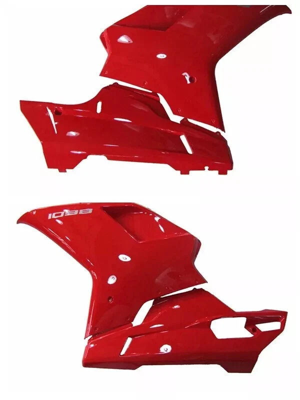 Para Ducati 2017-2011 1098 1198 848 Rojo Parte Izquierda+Derecha Carenado Batwing Carrocería Foto 1 de 1