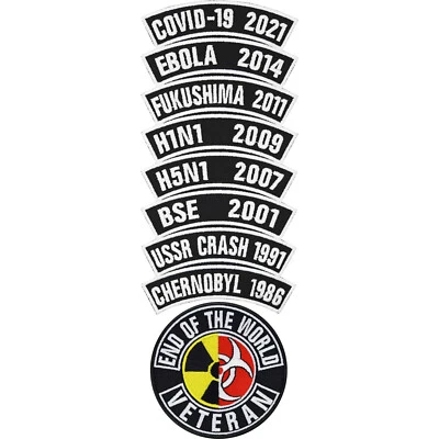 Aufnäher/Aufbügler/Patch End of the world Veteran EOW Veteran Apocalypse 90x90mm - Bild 1 von 4