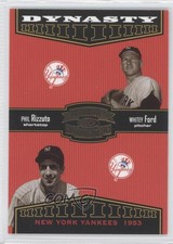 2004 Donruss Throwback Threads Dynasty /1500 Phil Rizzuto Whitey Ford #D-1 HOF