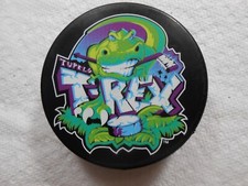 Tupelo T-Rex WPHL puck - played 1998-01 - WPHL reverse - Puck World slug