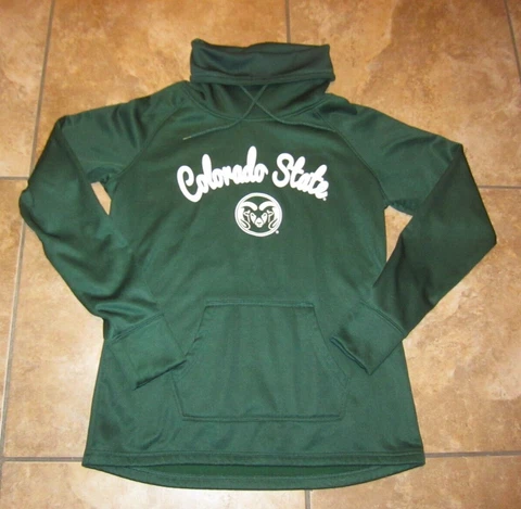 Colorado State Rams Women's Large Colosseum Pullover Green Jacket Cover