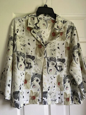 Top para mujer LE CAVIAR multicolor floral talla XL Foto 1 de 2