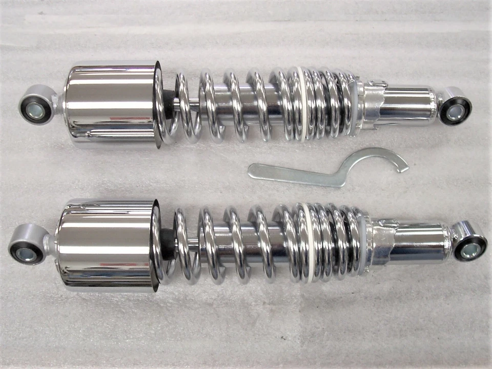 BMW R90 R90/6 R90/S Chrome Dual Spring Shocks 13.25" - Image 1 of 1