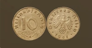GERMANY (3rd Reich) 10 Reichspfennig 1941A - Zinc - Picture 1 of 3