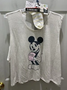 New!Disney’s 3 Piece Mickey Mouse Sleep Tank & Boxer Set.Sz 3X(22W-24W). - Picture 1 of 4