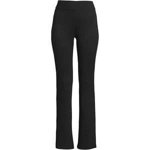 LANDS' END WOMEN'S HIGH RISE BOOTCUT  SERIOUS SWEATS FLEECE LINED PANTS SZ XL - Picture 1 of 2