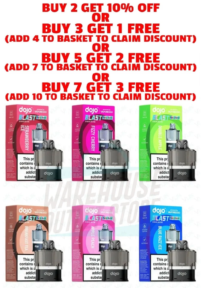 Vaporesso Dojo Blast 6000 Prefilled Pods - Image 1 of 1