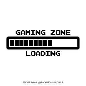 Custom Size Arcade Gaming Zone Retro Loading Wall Art Stickers Gamer Vinyl Decal - Picture 1 of 8