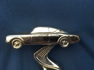 Vintage Chrome MUSCLE CAR Trophy Figurine Car Show Autorama Classic Fastback 1st - Picture 1 of 9