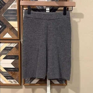 NakedCashmere Ribbed Cashmere Bike Shorts Smoke Grey XS EUC - Picture 1 of 9