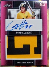 2019 Leaf Perfect Game National Showcase Pink #5/10 Colby Halter Patch Auto