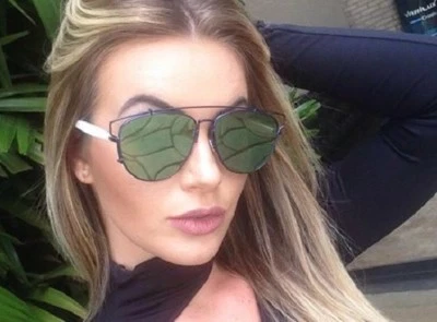 RARE Christian DIOR TECHNOLOGIC Matte Blue White Green Mirror Sunglasses TVC AF - Image 1 of 4