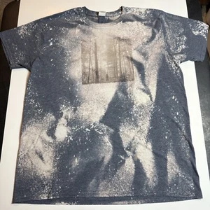 Adult XL Taylor Swift Bleach Tie-Dye Folklore Album Art T-Shirt Bleached Style - Picture 1 of 6