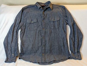 Tony Hawk Men's XL Shirt Button Up Long Sleeve  Blue  - Picture 1 of 8