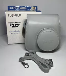 Fujifilm Instax Mini 9 Groovy Instant Camera Cover Case Carrier Strap Gray - Picture 1 of 5