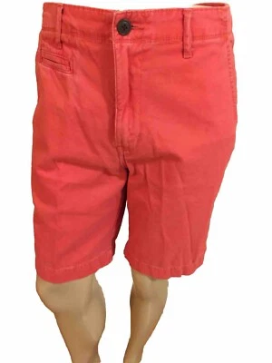 Arizona SHORTS Hombre Etiqueta 34 (Medida 35) W X 10” Para Hombre - Rojo Más Claro 5 Bolsillos Foto 1 de 4