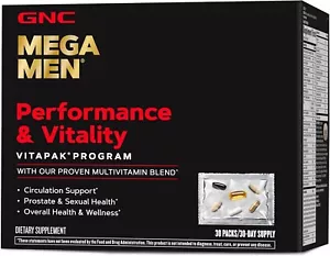 GNC Mega Men Performance & Vitality Vitapak Program - 30 Packs *EXP: 03/2026* - Picture 1 of 8