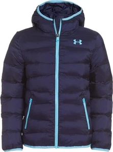 Under Armour Girls Puffer Jacket Prime Midnight Navy Youth Medium - Picture 1 of 5