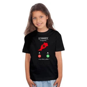 T-shirt ENFANT FILLE LE MAROC M'APPELLE... - Imagen 1 de 4