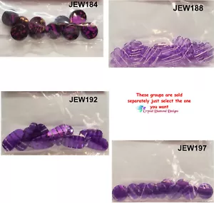 Assorted Purple Beads for your Jewelry making or Mosaic Designs -4 Group - Picture 1 of 5