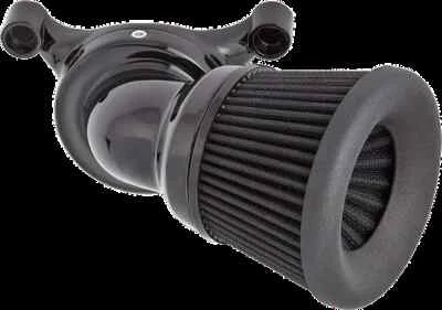 AN Velocity 65 Degree Air Filter Kit Black Harley Heritage Softail Classic 99-15 - Image 1 of 4