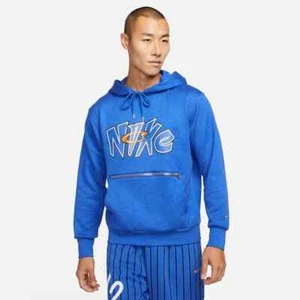 Sudadera con capucha de baloncesto Nike Standard Issue Premium azul DA5989-480 mediana para hombre - Imagen 1 de 6