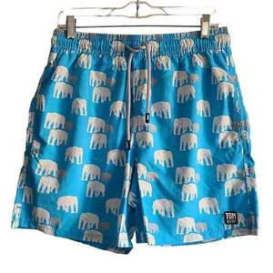 Pantalones Cortos de Natación TOM & PELUDDY Elefantes Azules y Blancos UPF 50+ Talla Pequeña - Imagen 1 de 11