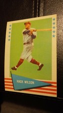 1961 Fleer Baseball Greats Baseball #87 Hack Wilson Very Good - Excellent Cond