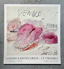 Cy Twombly - Exhibiton Poster - On Paper - Galerie Karsten Greve 2013