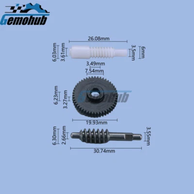 Kit de reparación de engranajes plegables de espejo retrovisor lateral para Suzuki Swift MK3 2010-2017 Foto 1 de 4