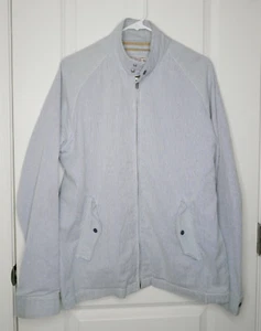 J.Crew Wallace & Barnes Seersucker blau gestreifte Harrington-Jacke M gebraucht, in einwandfreiem Zustand - Bild 1 von 6
