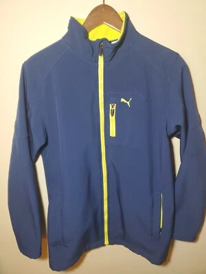 Chaqueta Puma Cremallera Completa Juvenil Talla XLarge Azul Neón Amarillo Manga Larga Foto 1 de 4