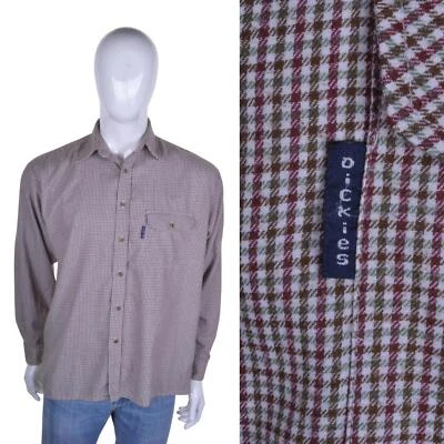 Camisa De Cuadros Vintage DICKIES L Rockabilly Grunge Lumberjack Años 90 Y2K - Imagen 1 de 4