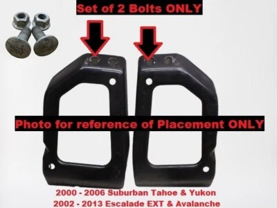 15726730 15726729 Tahoe Yukon parachoques trasero barra de impacto juego de 2 pernos SOLO Foto 1 de 4