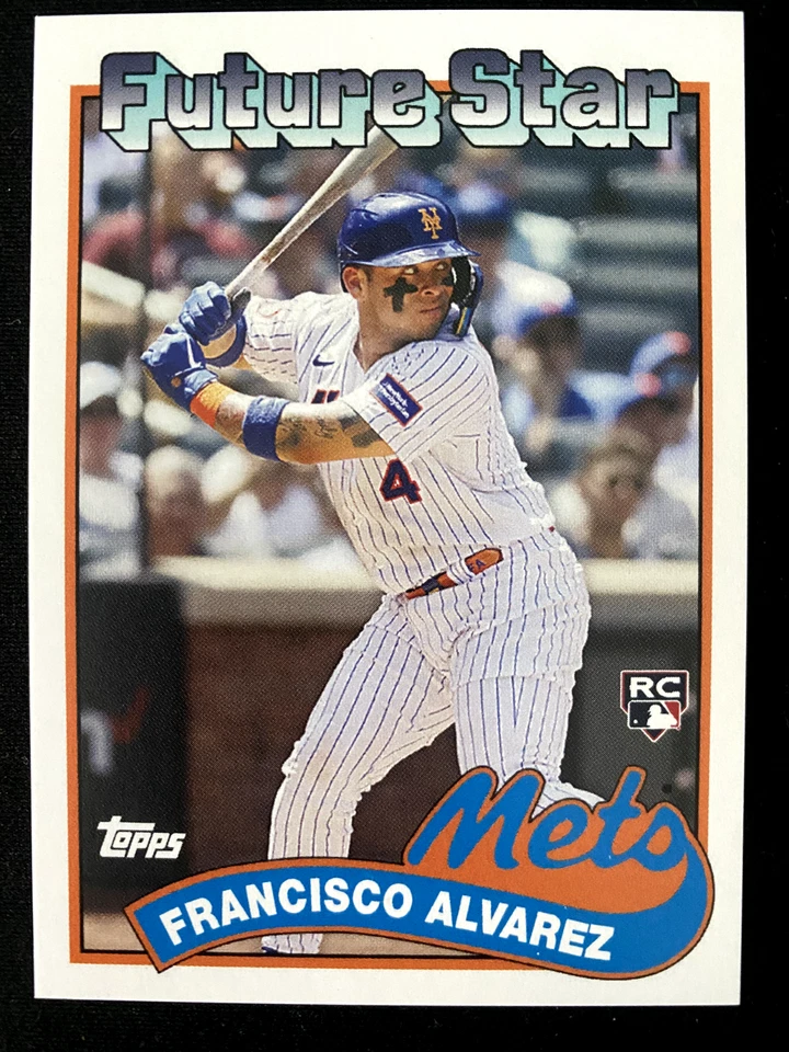 2023 Topps Throwback Thursday - FRANCISCO ALVAREZ  RC - 1989 Future Stars #105 - Image 1 of 2