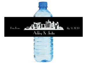 Paris France Themed Water Bottle Labels, Great for Weddings Birthday Sweet 16 - Picture 1 of 5