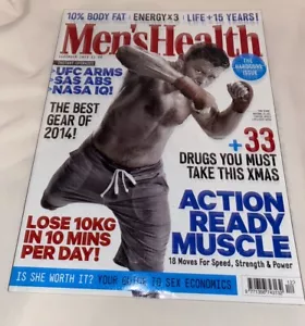 Mens Health Magazines Lot x9: Dec 2013 to Dec. 2014. Momoa; The Rock; Jackman; - Picture 1 of 4