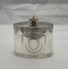 Antique Victorian Sterling Silver Tea Caddy London 1857 Joseph Angell