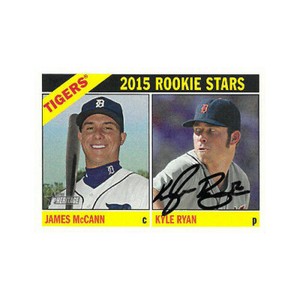 Kyle Ryan signed 2015 Detroit Tigers Topps Heritage Rookie Stars Card #107